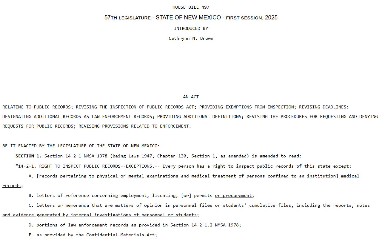 Lincoln County arrest records law enforcement records statute source