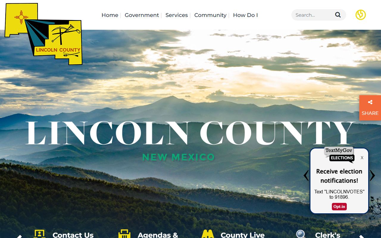 Lincoln County court records county government homepage