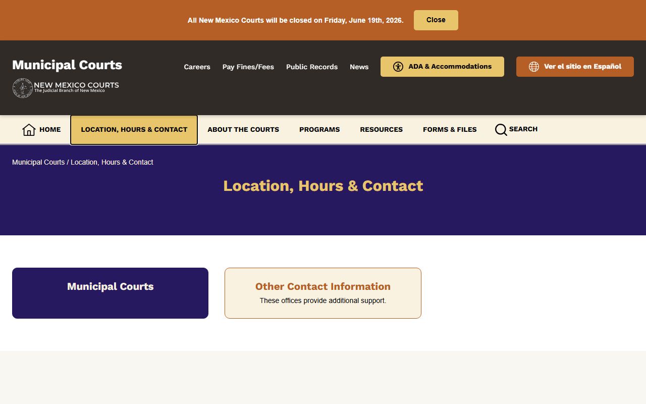 Lincoln County court records municipal court directory