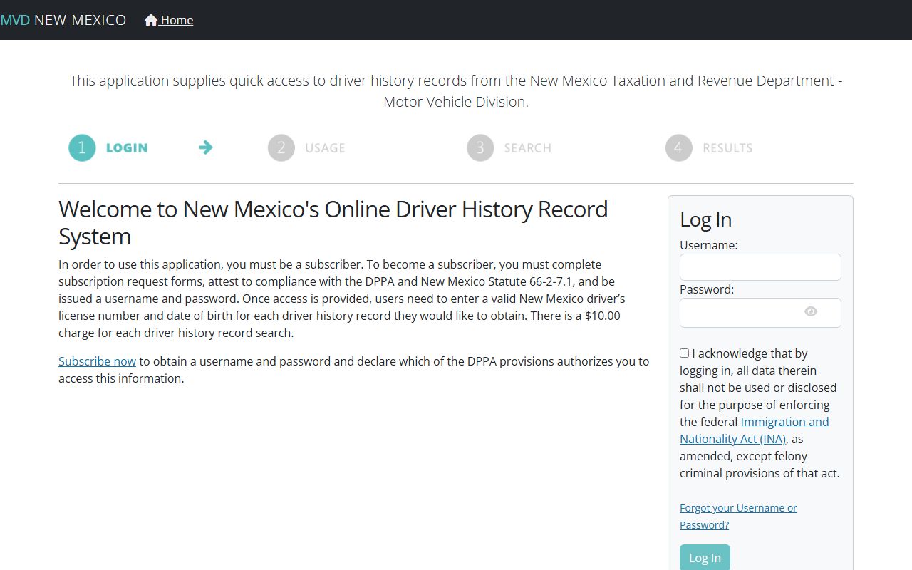 Lincoln County inmate records MVD subscriber login source