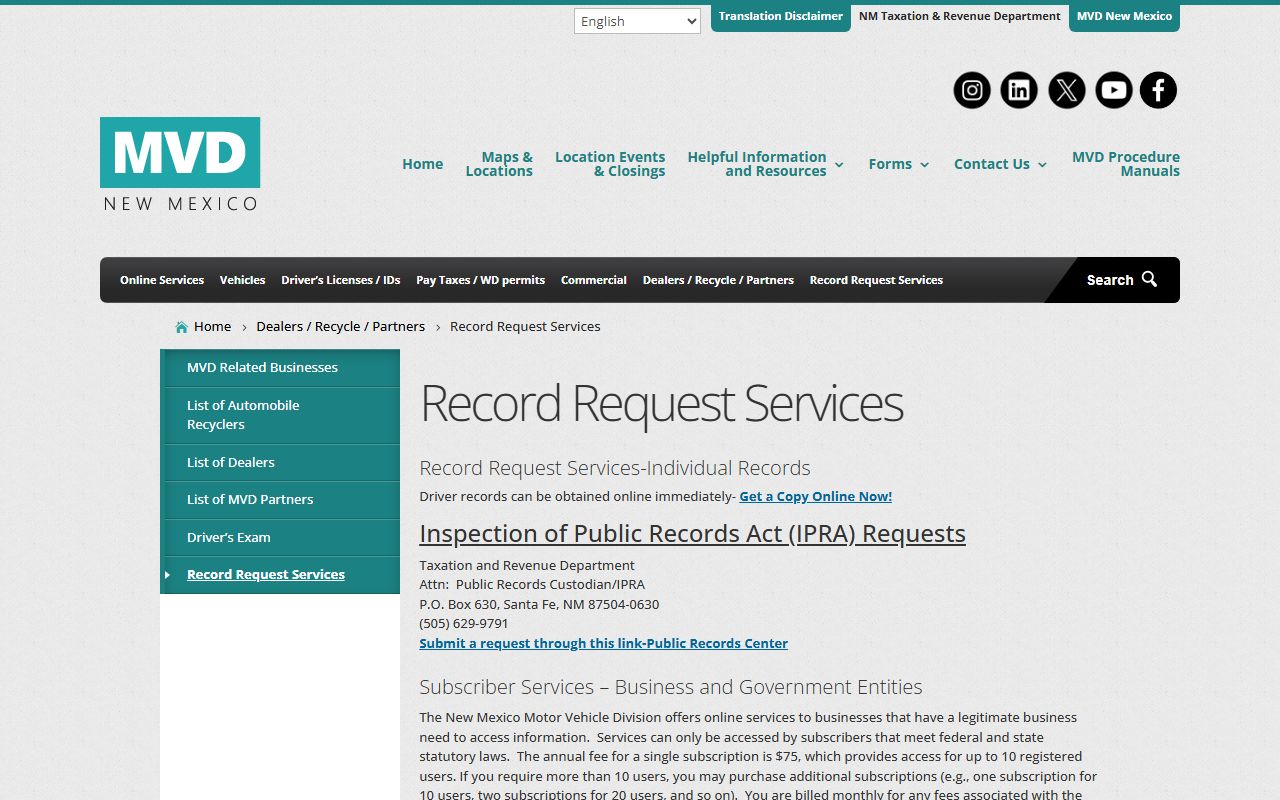 Lincoln County traffic court records MVD driver vehicle data access