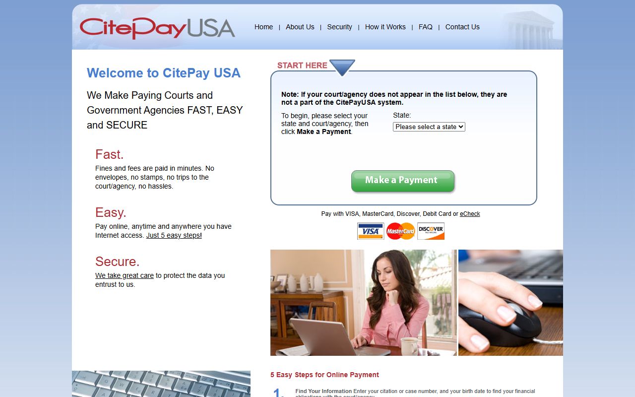 Lincoln County warrant records CitePay payment portal